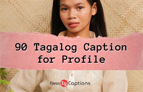 90 Tagalog Caption for Profile .